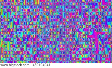 Colorful And Beautiful Iridize, Bubble, Or Oil Water Pattern Background Illustration. Presentation B