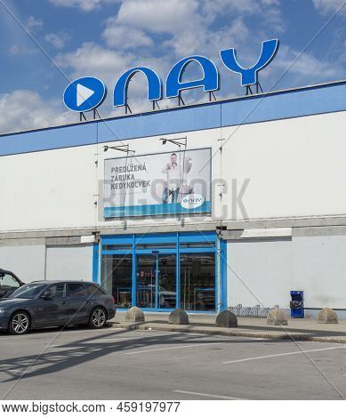 Banska Bystrica, Slovakia - July, 16, 2022 : Nay Elektrodom (nay Electronics). Nay Is The Largest Sp