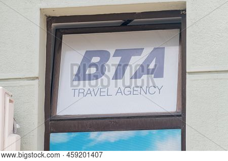 Belgrade, Serbia - June 7, 2022: Logo Of Bta Travel Agency.