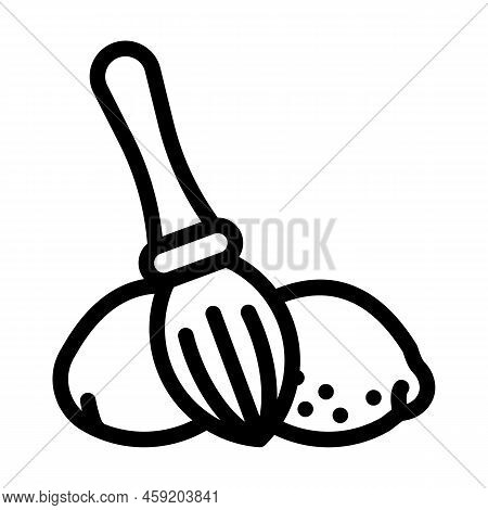 Manual Lemon Squeezer Line Icon Vector. Manual Lemon Squeezer Sign. Isolated Contour Symbol Black Il