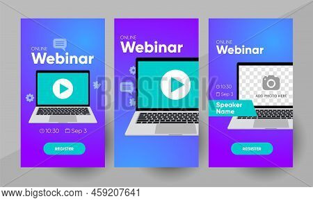 Webinar Social Media Story Template Design Layout