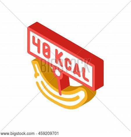 Clarions Banana Isometric Icon Vector. Clarions Banana Sign. Isolated Symbol Illustration