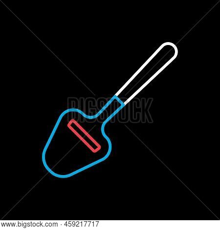 Cutter For Cutting Cheese Strips Vector Isolated On The Black Icon. Kitchen Appliances. Graph Symbol