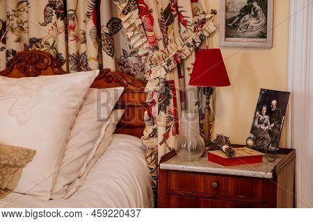Slatinany, Czech Republic, 17 April 2022: Castle Chateau Representative Interior With Baroque Classi