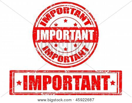 重要なスタンプ