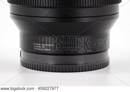 Bangkok, Thailand - 10 Jun 2022, Sony Prime Lens Ultra Wide, Fe 14Mm F1.8 G Master Was Launched In T