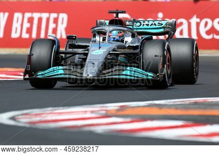 George Russell Of Mercedes Amg Petronas F1 Team  During The F1 Grand Prix Of Hungary At Hungaroring 