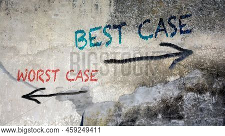 Street Sign The Way To Best Versus Worst Case