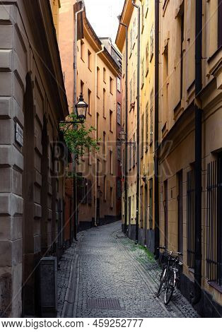 Alley In Gamla Stan In Stockholm, Sweden