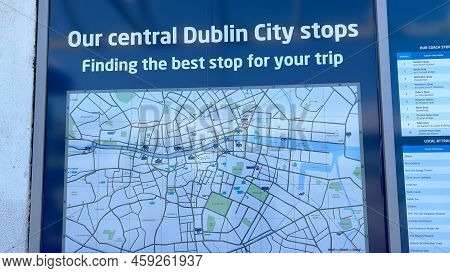 Airport Express Bus At Dublin Airport - City Of Dublin, Ireland - April 20, 2022