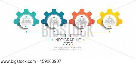 Infographic Business Banner Template Colorful  Gradient Design
