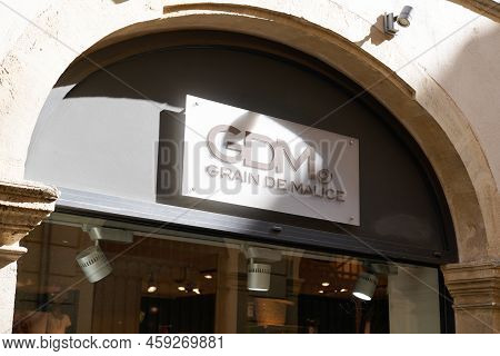 Bordeaux , Aquitaine  France - 07 28 2022 : Grain De Malice Gdm Facade Brand Sign And Text Shop Logo