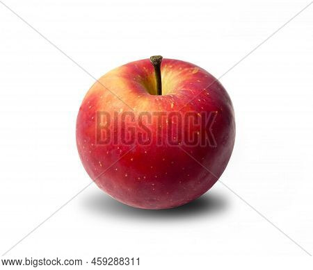 Japan Fuji Red Apple On White Background