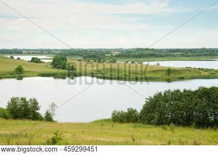 Serene Landscape In The Wild - The Shores Of Lake Otolovo In Belarus