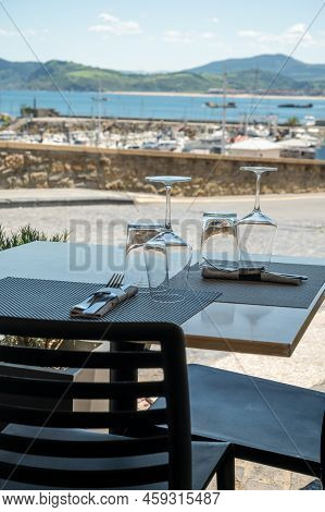 Interior Of Fish Restaurant In Getaria, Small Fisherman's Village In Basque Country, Spain