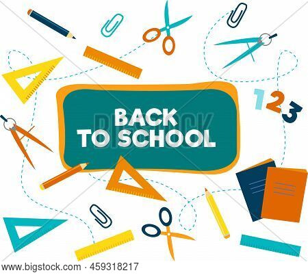 Back To School Vector Flat Illustration Concept