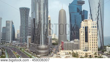 Doha City Getting Decorated For Fifa Worlcup.