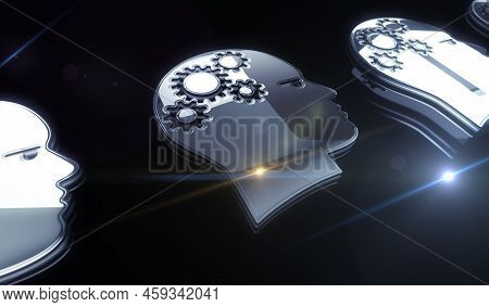 Artificial Intelligence Technology Ai Symbol Digital 3D Illustration