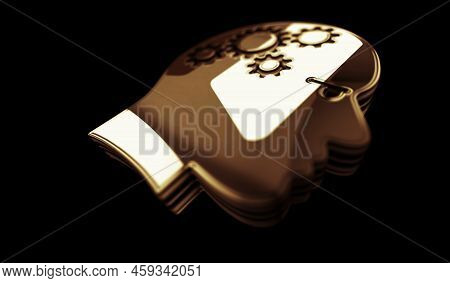 Artificial Intelligence Technology Ai Symbol Digital 3D Illustration