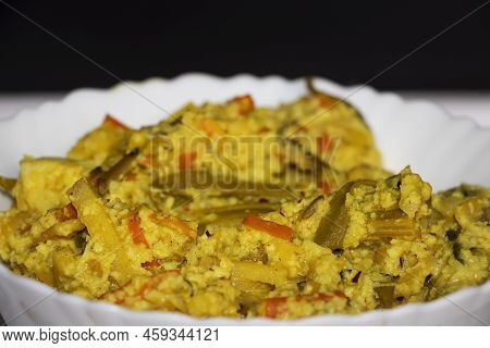 Kerala Special Traditional Vegetable Mixed Dish Avial In White Pot