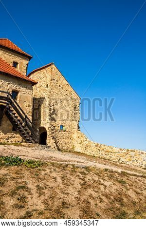 Famous Rupea Fortress In Transylvania, Romania. Rupea Citadel (cetatea Rupea)