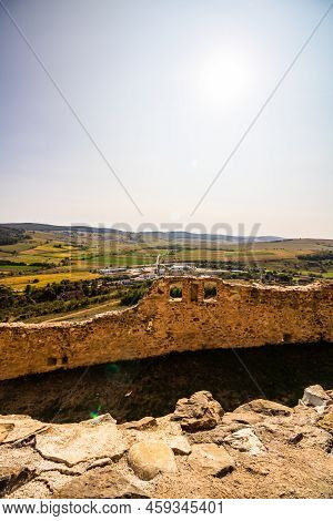 View From Rupea Fortress In Transylvania, Romania. Rupea Citadel (cetatea Rupea)