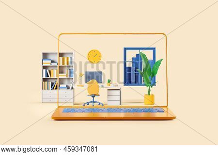 Laptop Screen Cartoon Image & Photo (Free Trial) | Bigstock