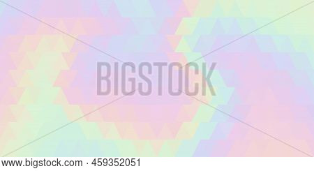 Background Of Geometric Shapes. Colorful Mosaic Pattern. Triangle. Nice Cool Cute Hologramm Gradient