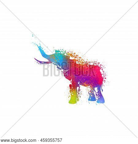 Cute Elephant Print Illustration Wall Art Shirt Design