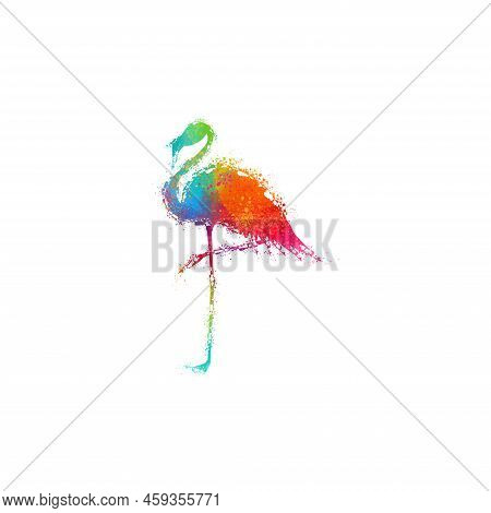 Flamingo Vector Illustration Digital Wall Art Print Shirt Design Print
