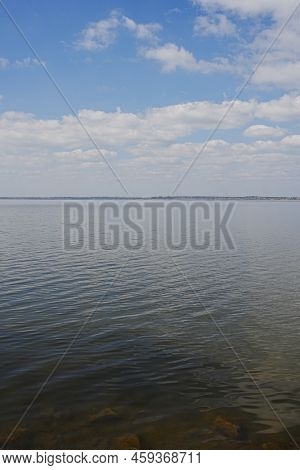 Lake In European Goczalkowice Town At Silesian District In Poland, Clear Blue Sky In 2022 Warm Sunny