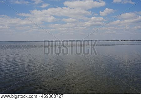 Artificial Lake In European Goczalkowice Town At Silesian District In Poland, Clear Blue Sky In 2022