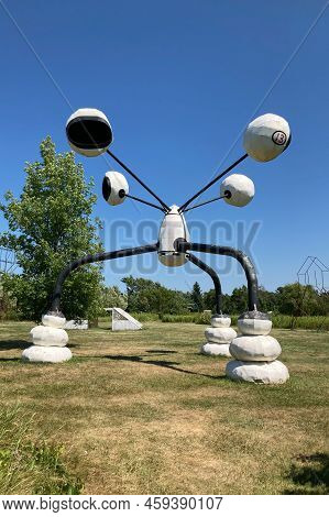 Rocco On The Grounds Of Franconia Sculpture Park