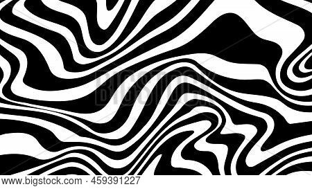 Acid Wave Rainbow Line Backgrounds In 1970s 1960s Hippie Style. Y2k Wallpaper Patterns Retro Vintage