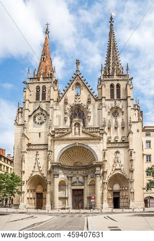 View At The Church Of Saint Nizier In The Streets Of Lyon In France