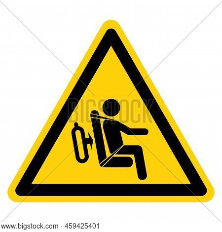 Scba Seat Crash Hazard Symbol Sign, Vector Illustration, Isolate On White Background Label .eps10