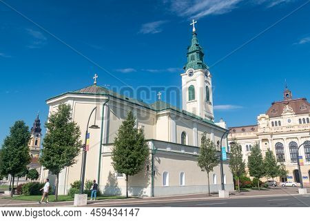 Oradea, Romania - June 10, 2022: Saint Ladislaus Roman Catholic Church.