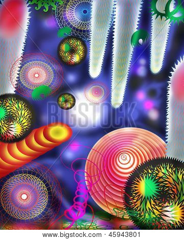 Fraktale Strange Space Flower
