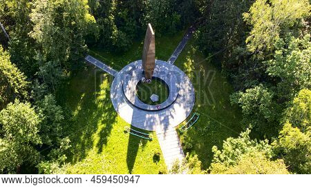 Russia, Vladimir Region, June 20 2022, Memorial Complex At The Site Of The Death Of Yuri Alekseevich