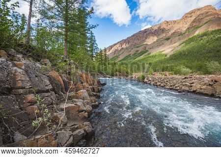 Hoisey River Gorge Of Putorana Plateau, Taimyr. Russia