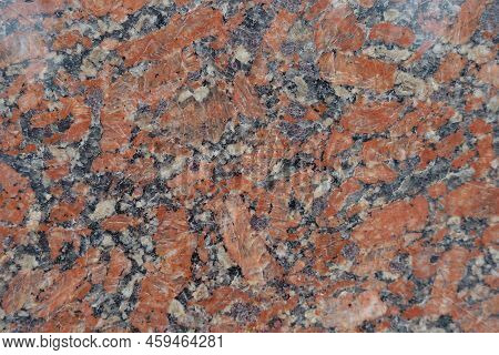 Pink, Black And White Polished Granite Stone Texture