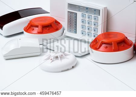 Fire Alarm Security. Good For Security Servise Engeniering Company Site Or Advertising