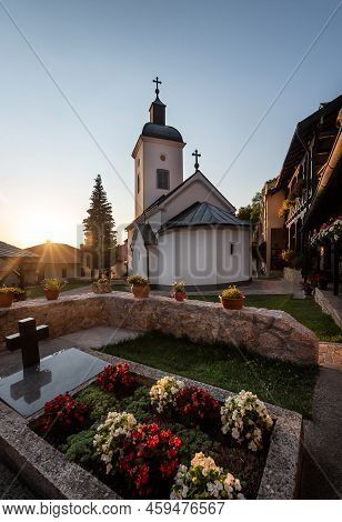 Orthodox Christian Monastery. Serbian Orthodox Monastery Of National Meeting (manastir Sretenje). 13