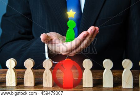 Replacing Laid-off Workers With More Qualified Ones. Talented And Skilled. Improving The Quality Of 