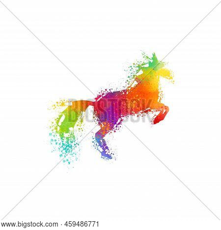 Vector Illustration Portrait Of A Horse Shirt Design