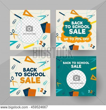 Social Media Back To School Sale Post Template