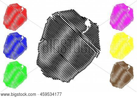 Xiamen Island (people's Republic Of China, Prc) Map Vector Illustration, Scribble Sketch Amoy Map