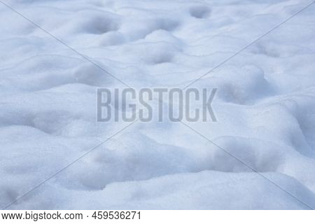 Snowdrift, Snow-covered Field, Flaffy Snow On The Ground