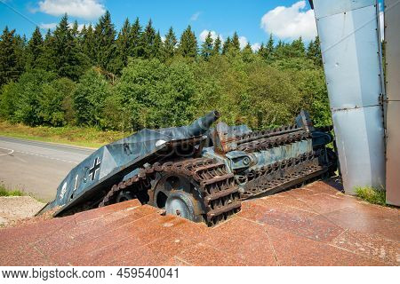 Volokolamsk, Moscow Region, Russia - 9, August 2021: The Explosion Memorial Is A Monument In Honor O