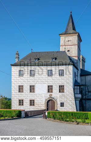 Rozmberk Medieval Castle Built In 13th Century. Rozmberk Nad Vltavou, Czech Republic
